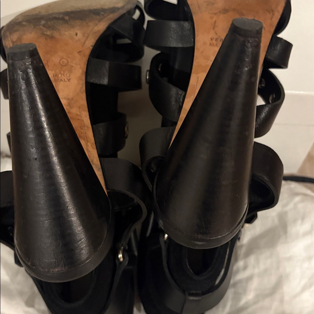 Black Iro Gladiator Open Toe Booties - image 7